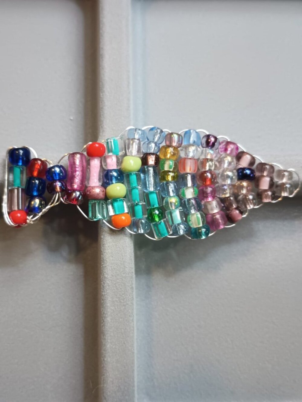 Handmade Beaded Keychain Charm Pendant Fishy Fish Kawaii Adorable Small Y2K